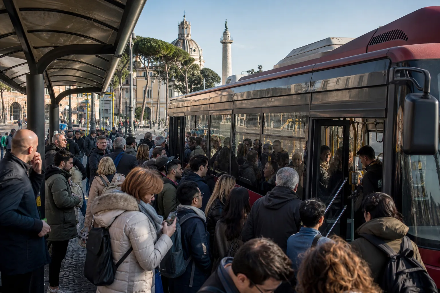 Sciopero trasporti Roma, 24 ore di caos: Atac, Cotral e Metromare fermi