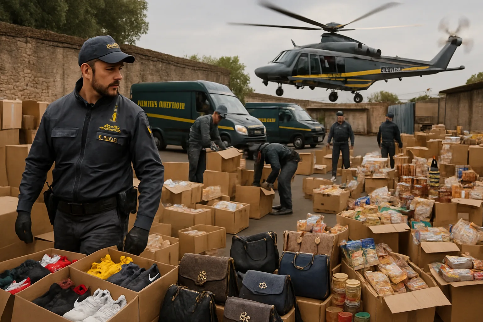Sequestri a Roma est: oltre 38.000 prodotti contraffatti e 50 kg di cibo non tracciato