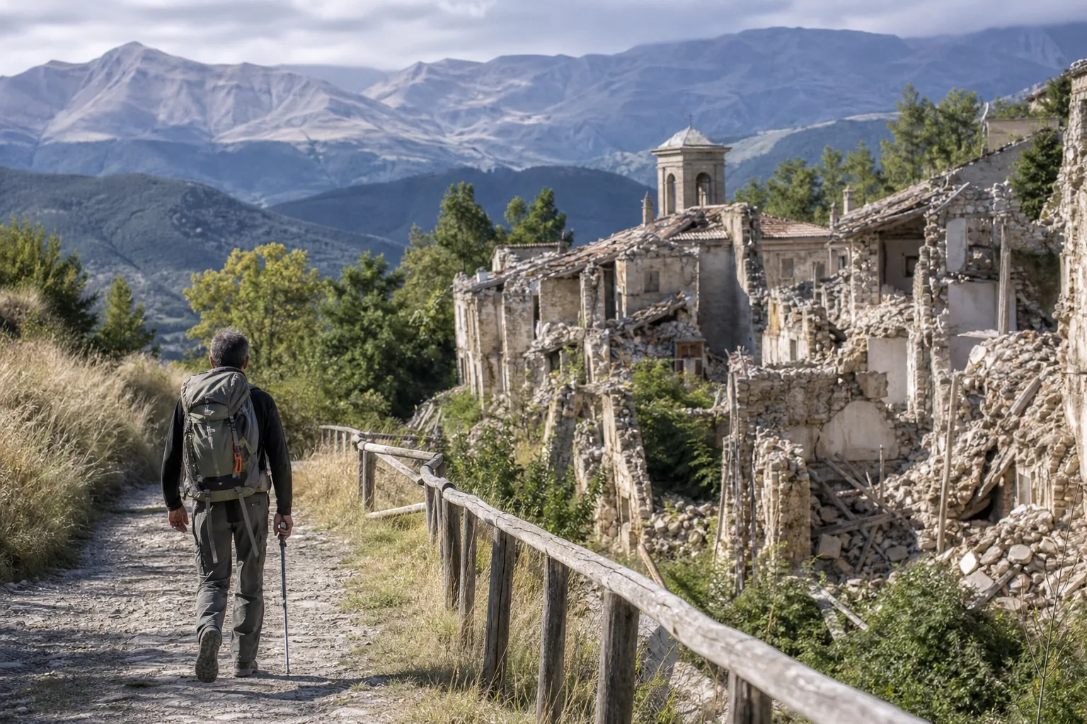 Cammino nelle Terre Mutate, 257 km tra borghi e rinascita: da Fabriano a L'Aquila