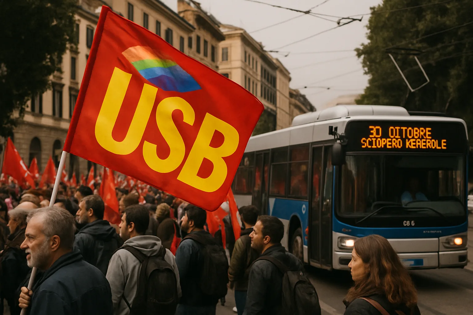 Sciopero generale 30 ottobre: cosa si ferma a Roma tra trasporti e servizi pubblici