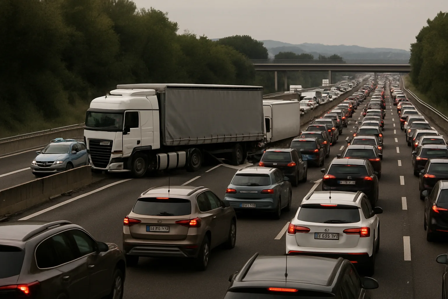 Incidente A1 tra Valmontone e San Cesareo: traffico bloccato verso Milano