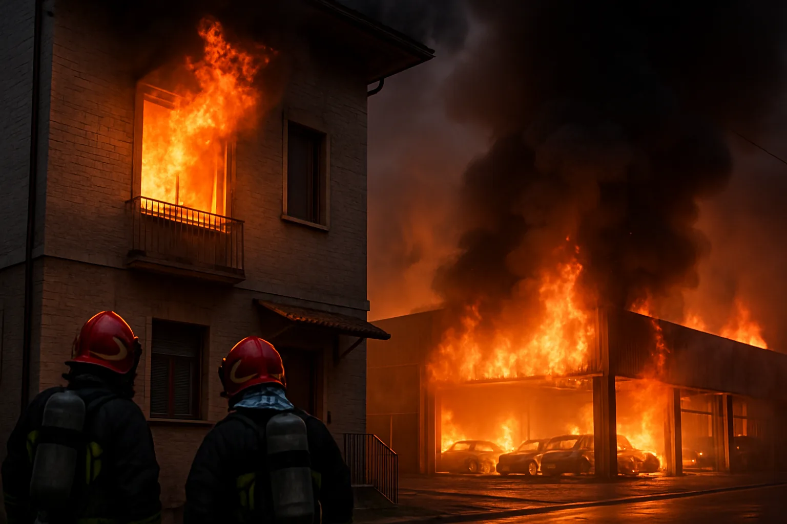 Incendi a Roma: appartamento a Casal de' Pazzi e autosalone sulla Prenestina in 24 ore